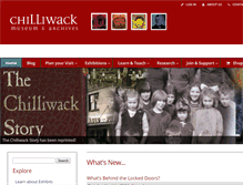 Tablet Screenshot of chilliwackmuseum.ca